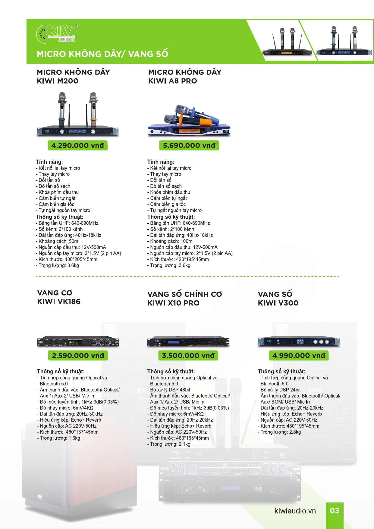 Catalogue KIWI AUDIO - Trang 2