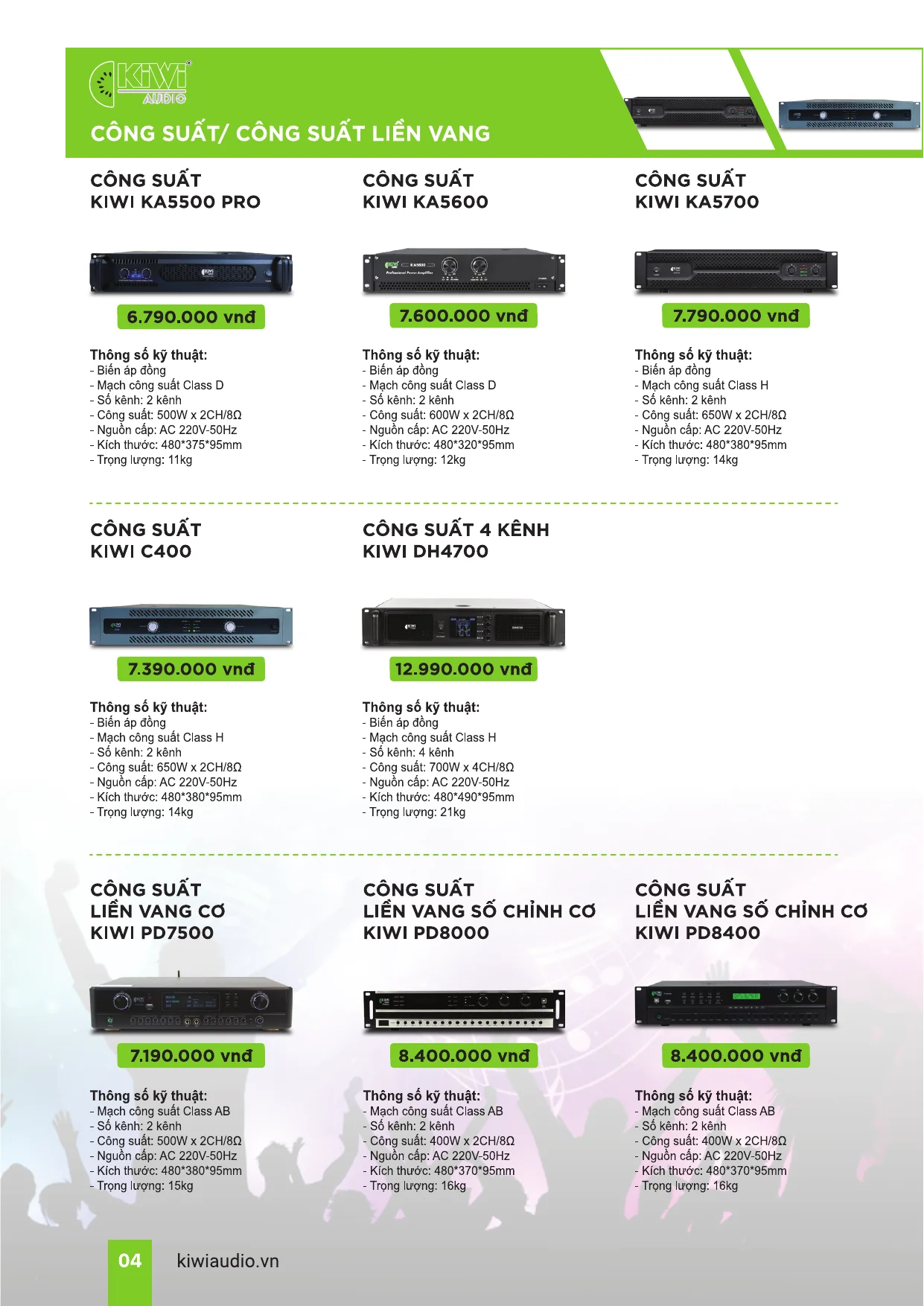Catalogue KIWI AUDIO - Trang 3