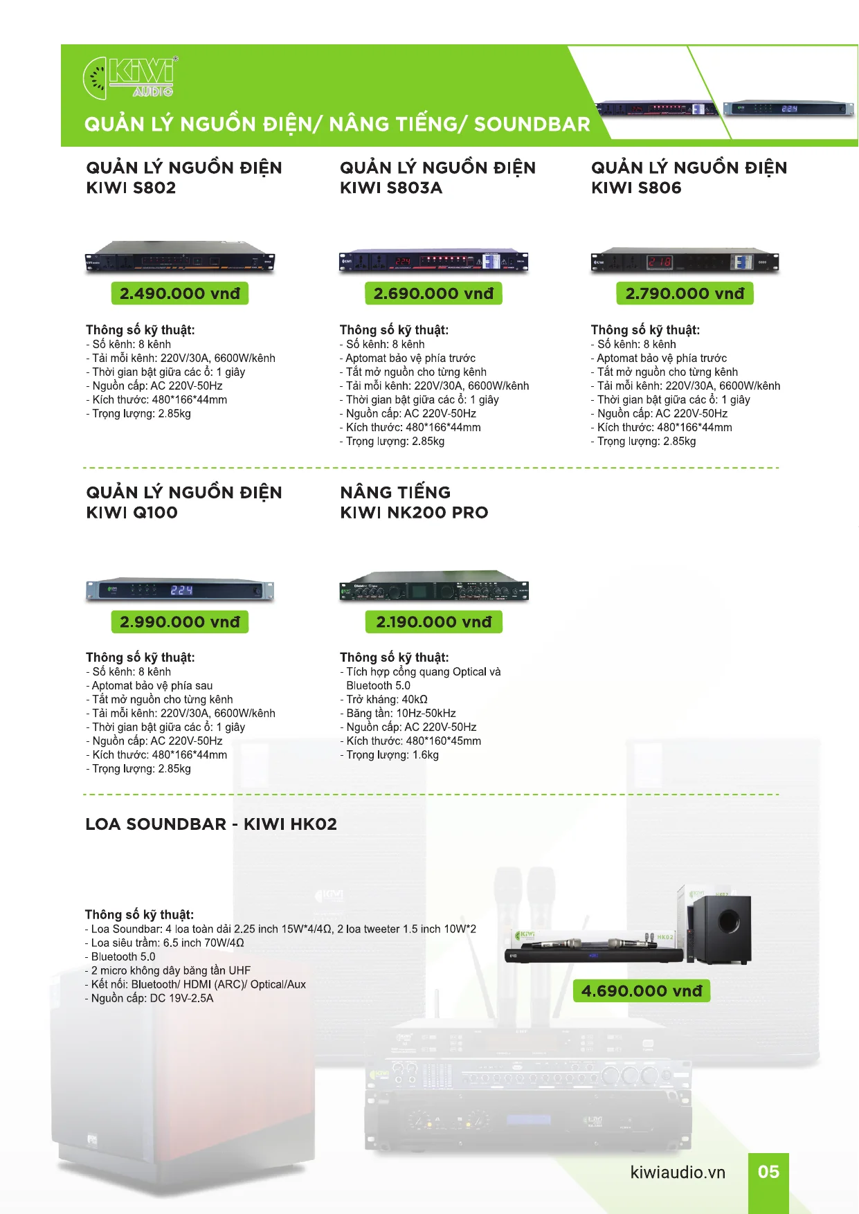 Catalogue KIWI AUDIO - Trang 4
