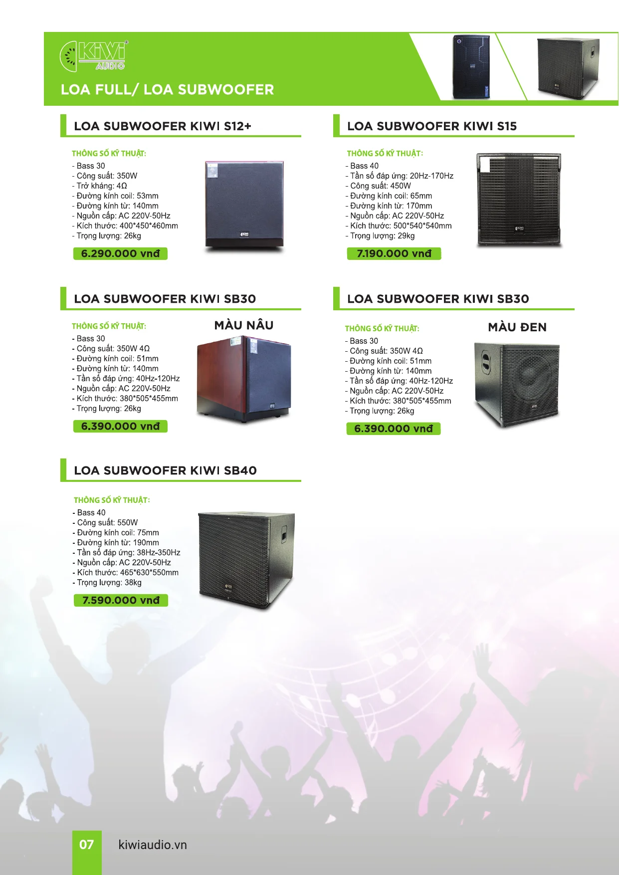 Catalogue KIWI AUDIO - Trang 6