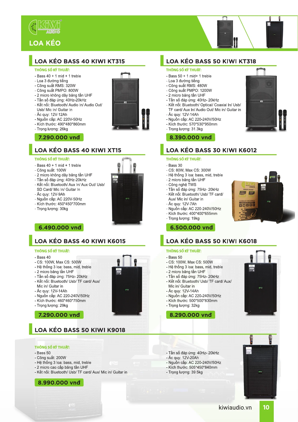 Catalogue KIWI AUDIO - Trang 9