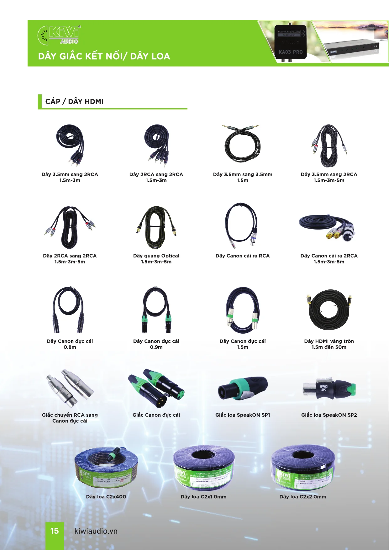 Catalogue KIWI AUDIO - Trang 14