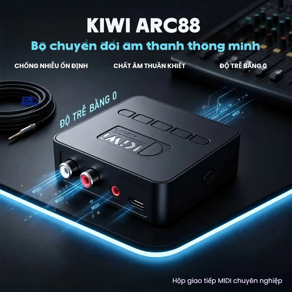 KIWI ARC88 – Bộ chuyển đổi âm thanh đa kết nối, nâng tầm trải nghiệm giải trí