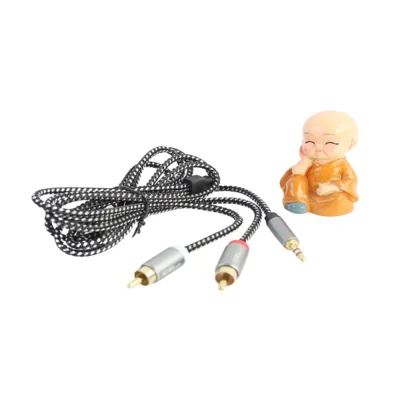 Cáp kết nối Kiwi 3.5mm ra 2 RCA chính hãng thumb 2