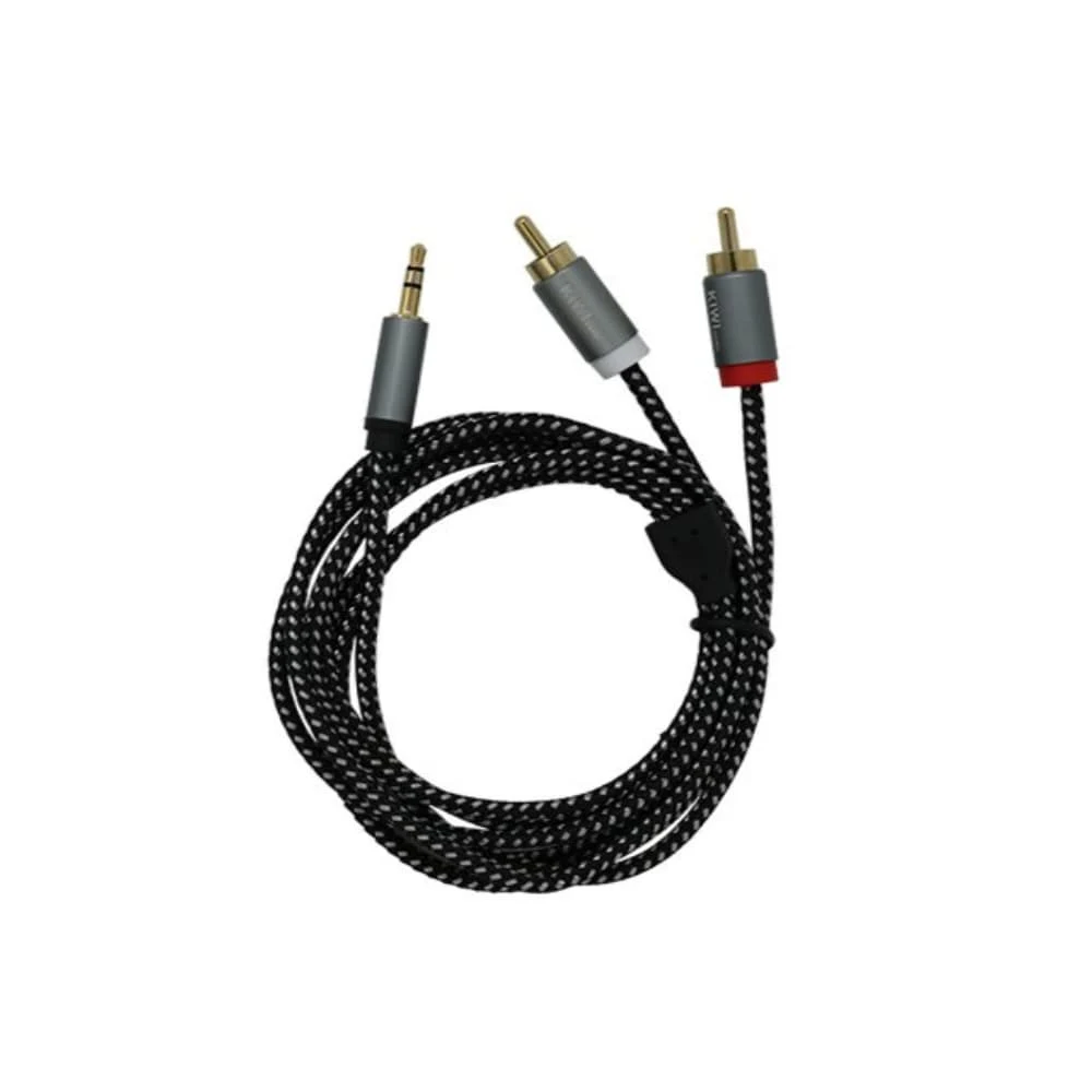 Cáp kết nối Kiwi 3.5mm ra 2 RCA chính hãng