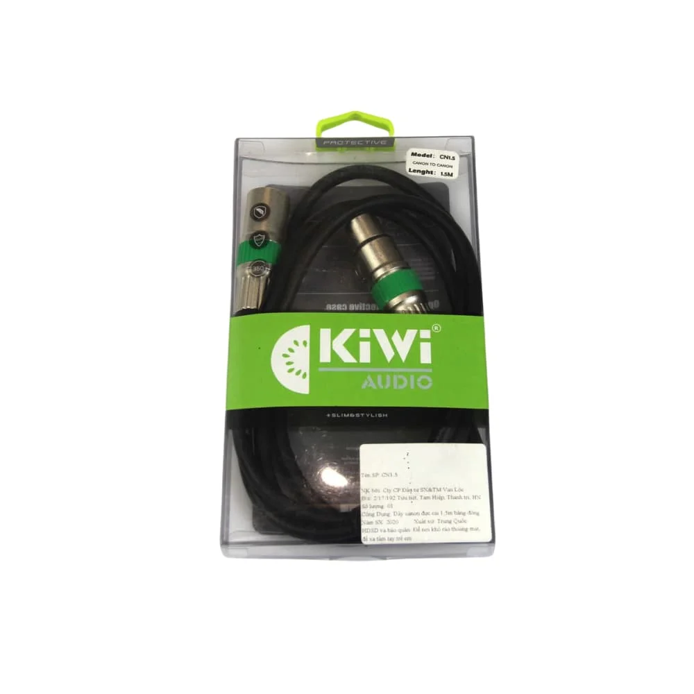 Các tính năng của dây canon cao cấp đực cái Kiwi
