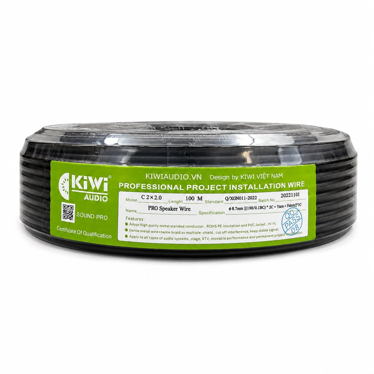 Dây loa KIWI C2X2.0 100M chính hãng