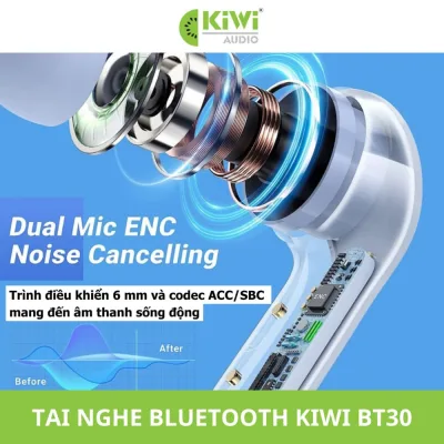 Tai nghe Bluetooth không dây chính hãng KIWI BT30 thumb 6