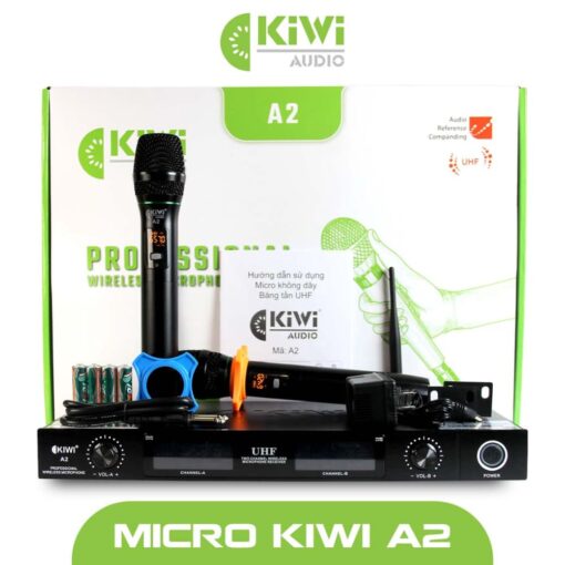 Micro không dây hát karaoke KIWI A2 - Ảnh 2