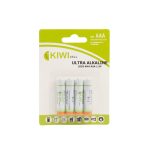 PIN ULTRA ALKALINE KIWI AAA LR03-AM4 vỉ 4 viên